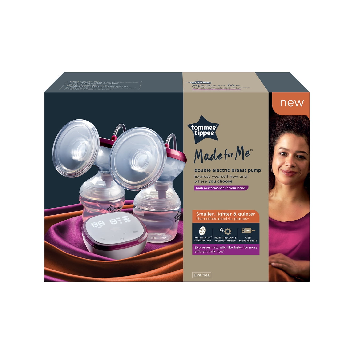 Tommee Tippee Made for Me In-Bra Wearable Double Electric Breast Pump