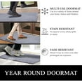thumbnail image 5 of A1HC Indoor Outdoor Mat, Front and Back Entrance Welcome Mats, Front Door Patio Mats 18X30 Inches, Non-Slip Easy Clean Entrance Washable Doormats, Light Grey, 5 of 7