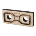 thumbnail image 5 of Troquelador de cuero, base de madera duradera de acero rico en carbono, tira de troquel de corte de cuero fácil de usar para álbum de recortes DIY, 5 of 5