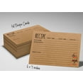 thumbnail image 6 of Inkdotpot 4x6 Inch Recipe Cards (Set of 50) , Thick Double Sided Premium Card Stock- Modern Style Kraft Recipe Notecards for Weddings- Bridal- Baby Shower - Baking Theme, 6 of 6