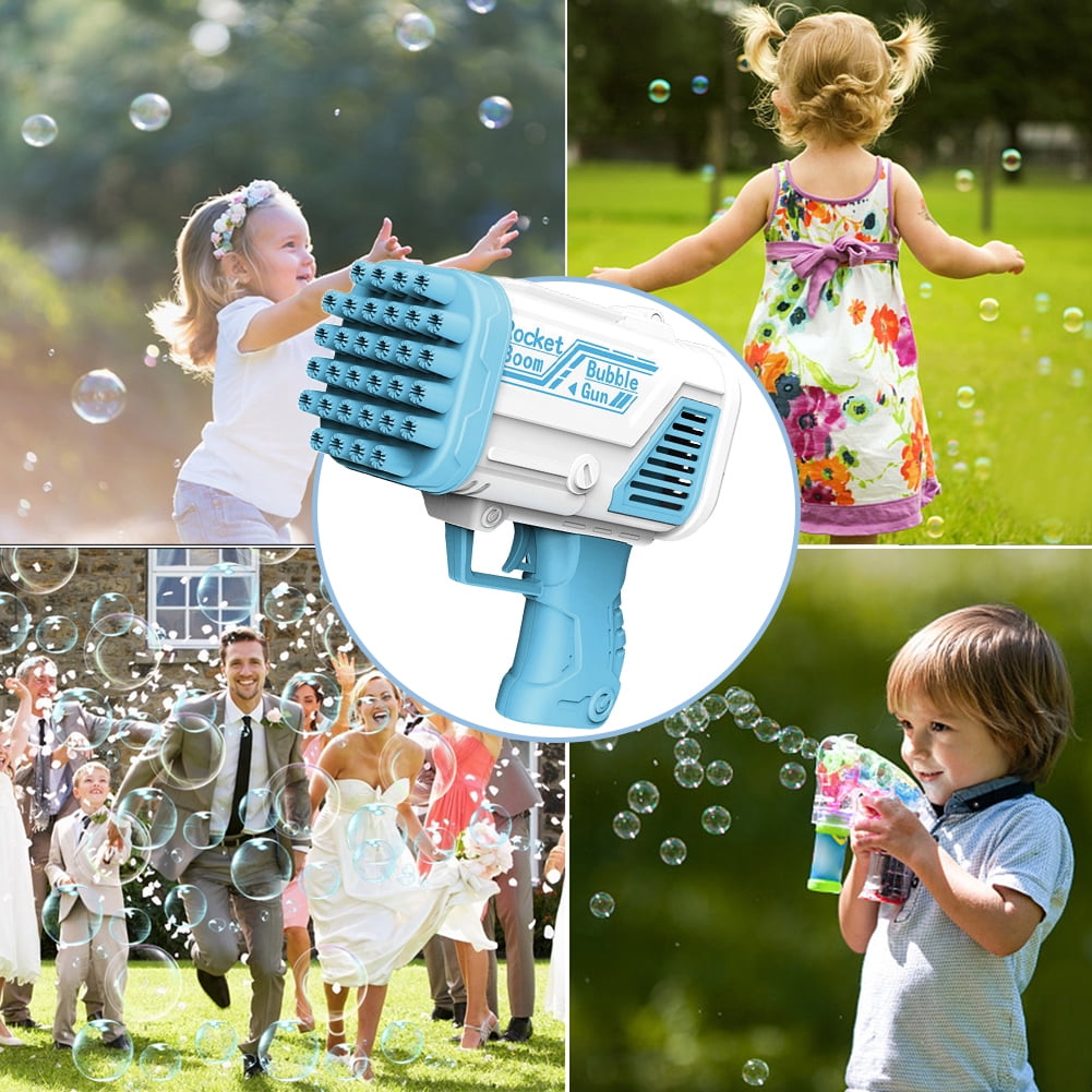 The Bazooka Gubble LED Bubble Gun  Includes 100mL Kid & Pet Safe Bubb •  Showcase US