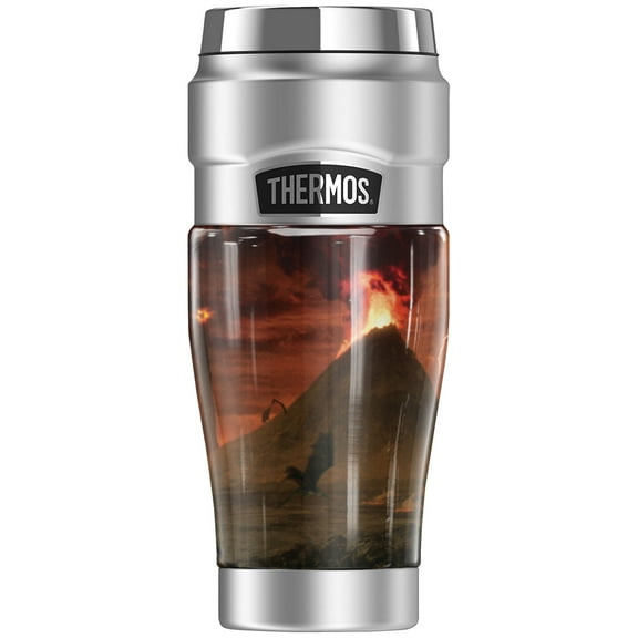 The Lord of The Rings Mordor THERMOS STAINLESS KING Stainless Steel Travel Tumbler, Vacuum insulated & Double Wall, 16oz