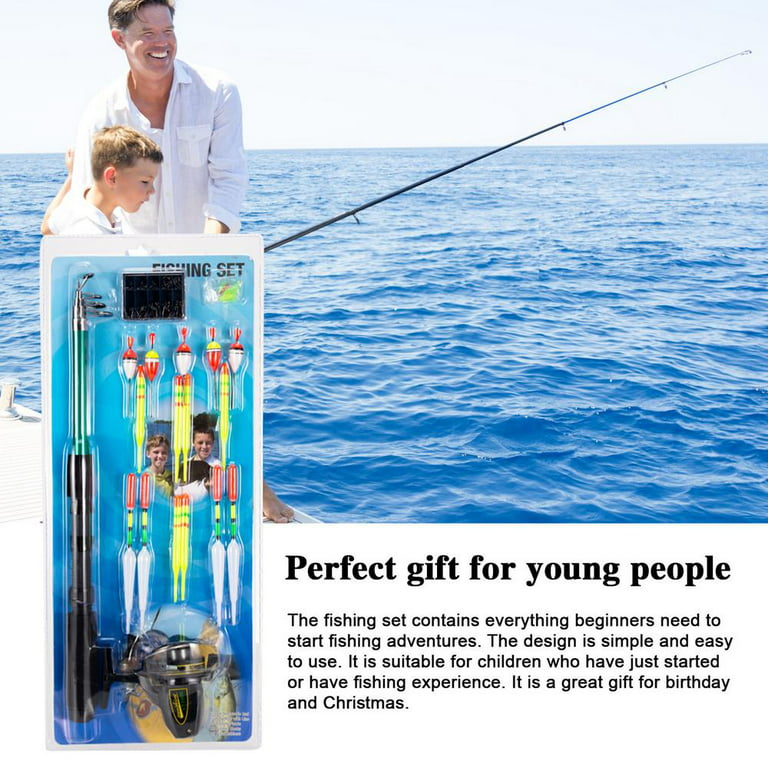 Famure Kids Fishing Pole Set|Portable Telescopic Fishing Rod and Reel Combo  Kit|Fishing Tackle Supplies Starter Kit for Boys,Girls,Teens