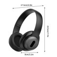 thumbnail image 3 of Bluetooth Headphones Over-Ear, Foldable Wireless and Wired Stereo Headset Micro SD/TF, FM for Cell Phone,PC,Soft Earmuffs &Light Weight for Prolonged Wearing - Black, 3 of 4