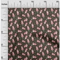 thumbnail image 2 of oneOone Velvet Pink Fabric Dog Sketch Craft Projects Decor Fabric Printed By The Yard 58 Inch Wide, 2 of 5