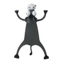 Matoen 3D Cute Cartoon Animal Bookmark for Kids, PVC Novelty Funny Bookmarks with Squashed Animals, Favors for Student Teens Boys Girls, Reading Supplies, 1 PC, Donkey