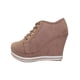 thumbnail image 3 of BOTIN TENIS TACON SARAH SERGEI MUJER CAFE GAMUZA 66861 LEON  66861p, 3 of 3
