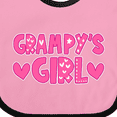 thumbnail image 4 of Inktastic Grampy's Girl Granddaughter Girls Baby Bib, 4 of 4