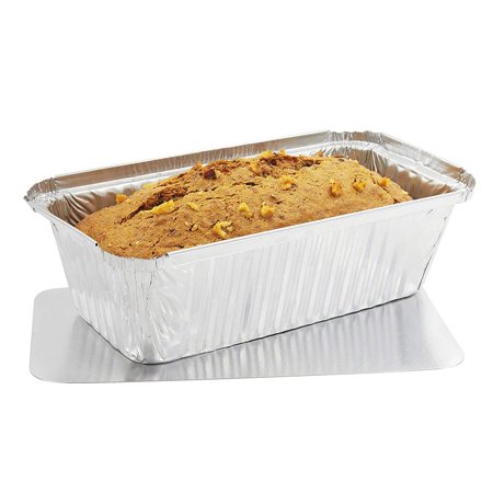 Loaf Pans With Lid (50 Pack) Disposable Aluminum Foil Bread Baking Tins 8.5