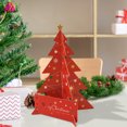 thumbnail image 1 of Wzzjkit Christmas Greeting Card Small Card Christmas Tree Paper Cuttings Blessing Message Card, 1 of 8