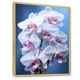 thumbnail image 2 of Designart "Purple Orchids delicate Orchids Black" Floral Floater Framed Canvas Wall Art, 2 of 7