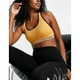 thumbnail image 2 of Calvin Klein Womens Performance Women's Medium-Impact Bra, Mustard, Large, 2 of 3