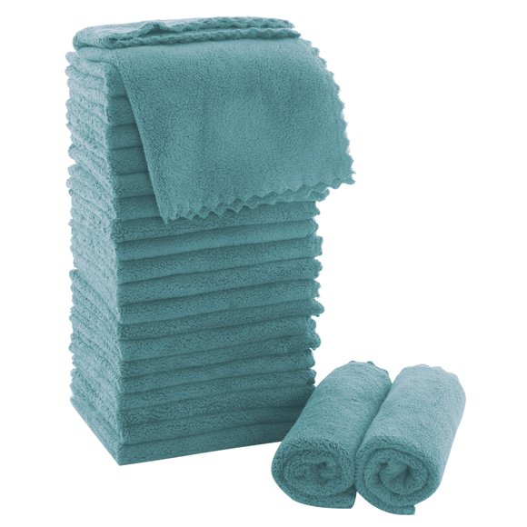 Juego de paños MOONQUEEN Ultra Soft Premium de 30 x 30 cm, paquete de 24