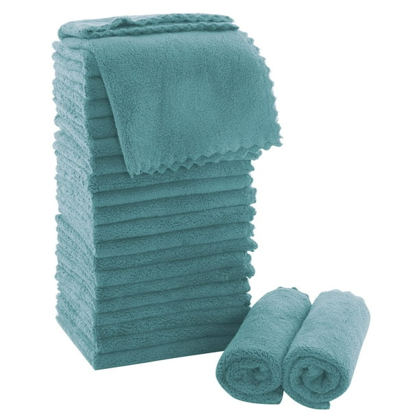 Juego de paños MOONQUEEN Ultra Soft Premium de 30 x 30 cm, paquete de 24