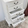 thumbnail image 2 of International Caravan Windsor 5 Tiroir Sculpté Armoire à Bijoux en Blanc, 2 of 4