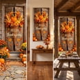 thumbnail image 6 of 72 x 35 Inch Happy Thanksgiving Banner Door Cover, Fall Harvest Themed Porch Sign, Large Front Door Wall Backdrop for Indoor Outdoor Party Decorations and Photo Booth Props, #05, 6 of 6