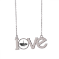 thumbnail image 1 of Taipei Taiwan Porcelaine Point de Repère Encre Ville Amour Collier Pendentif Bijoux, 1 of 3