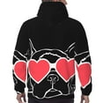thumbnail image 7 of Wukai Animal Bulldog French Print Men Hoodies Fleece Sweatshirts Long Sleeve Sweaters Pullover Fall Outfits Winter Clothes-Small, 7 of 7