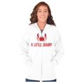 thumbnail image 4 of A Little Crabby Cranky Beach Lover Zip Up Hoodie Men's Women's Brisco Brands X, 4 of 6