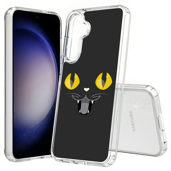 TalkingCase Slim Fit Phone Case Compatible for Samsung Galaxy S25  Plus(Not S25/ S25 Ultra), Enigmatic Cat Print, Lightweight,Flexible, USA Print