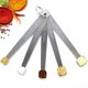 thumbnail image 3 of Juego de 5 cucharas medidoras de acero inoxidable que ahorran espacio, 3 of 9