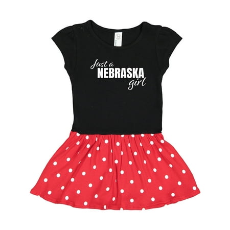 

Inktastic Just a Nebraska Girl Born and Raised Gift Toddler Girl Dress