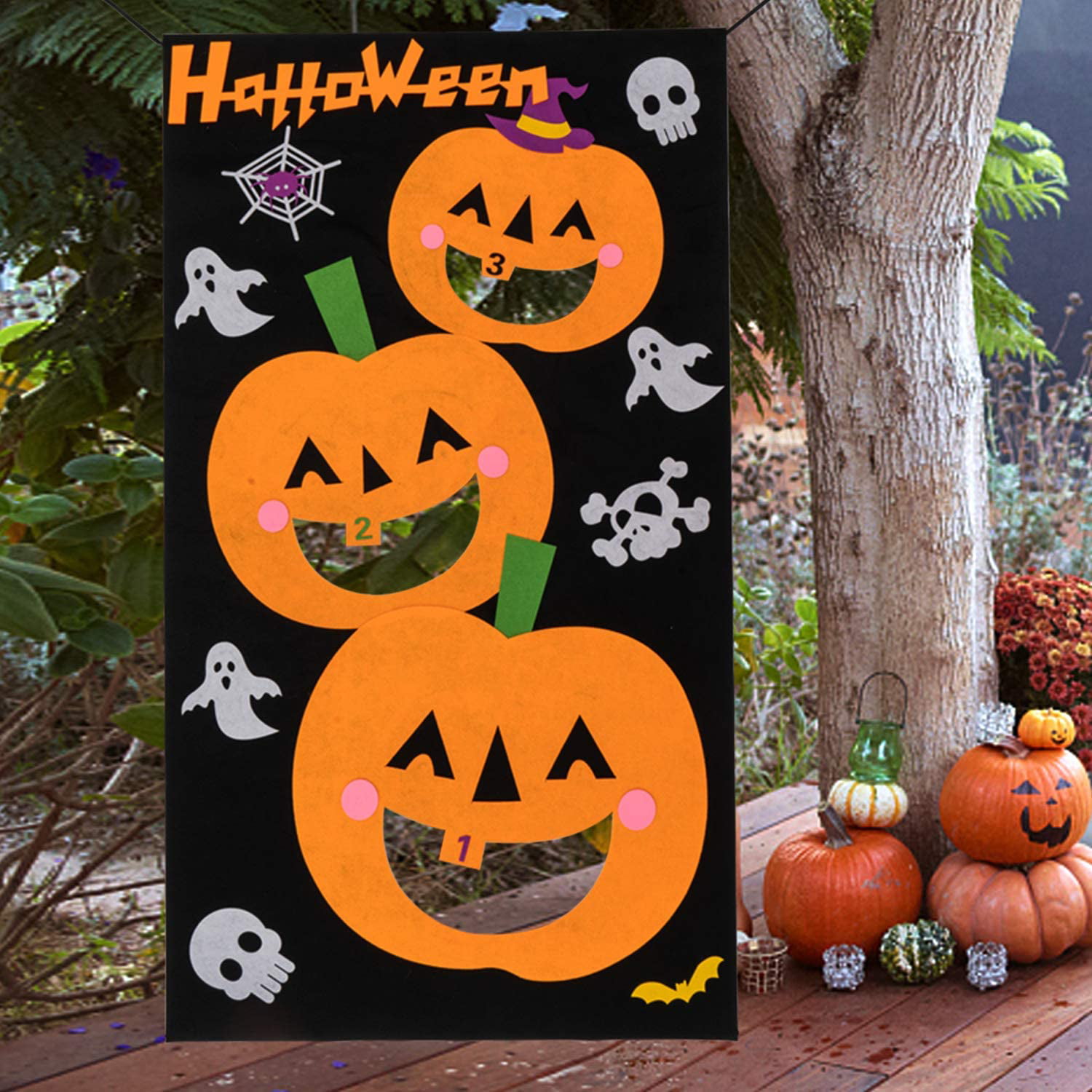 JOYIN 24 Pieces Mix and Match Halloween Decoration Stickers in 6 Designs with Jack-o-Lantern Pumpkin Vampire Witch Frankstein Zombie Halloween Party Supplies