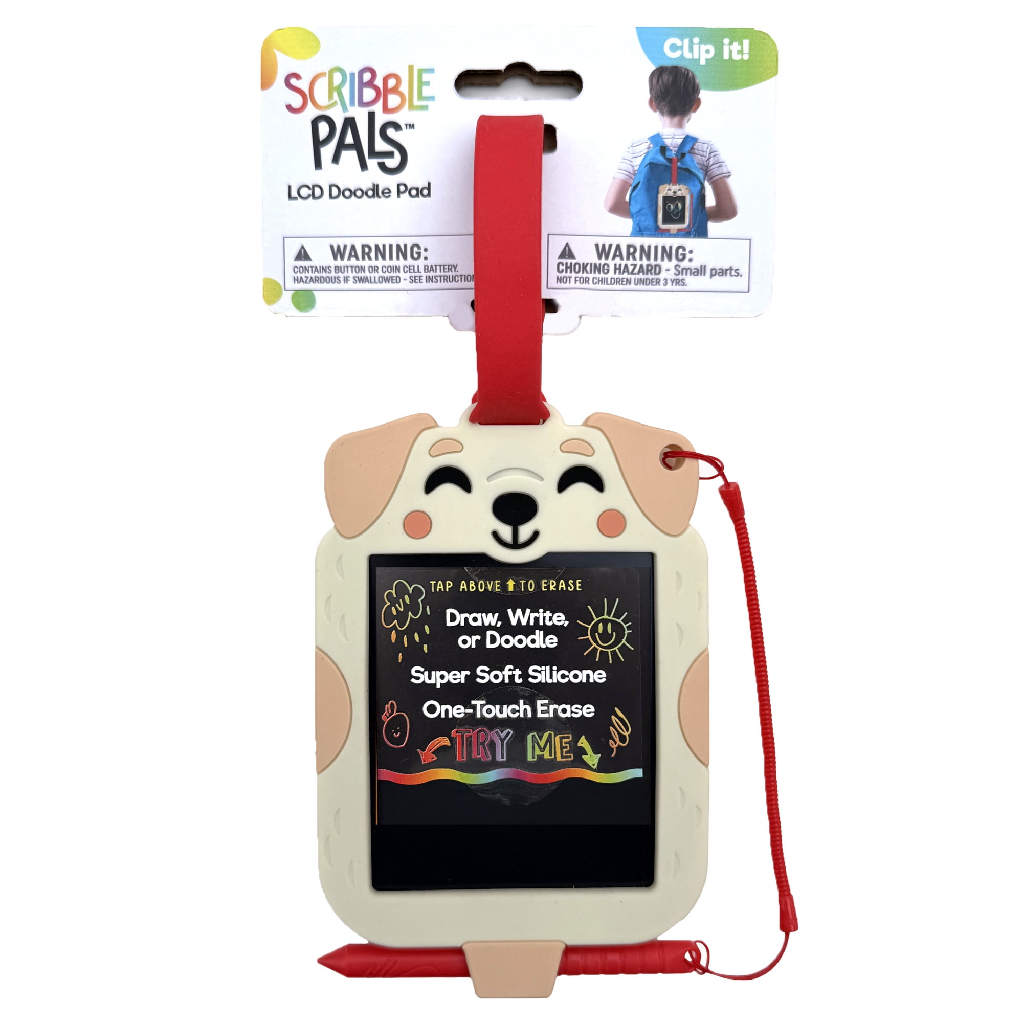 Boogie Board Scribble Pals Assortment Portable Doodle Tablet for Children Ages 3+ by Buffalo Games (Styles May Vary)
