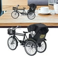 thumbnail image 4 of Modèle de Rickshaw à 3 Roues, Modèle de Rickshaw Style Mignon Décoratif Intéressant pour la Maison Noir,Vert, 4 of 8