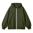 thumbnail image 3 of Shadoumai 4-15 Years Girls Zip Up Hoodies Comfy Cute Long Sleeve Sweatshirt Jacket with Pockets 2026 Fall Winter Teen Clothes, 3 of 5