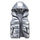 thumbnail image 1 of Sliktaa Chaqueta sin mangas impermeable brillante unisex Chaleco acolchado ligero-Plata-L brillar Electrónica, 1 of 2
