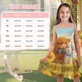 thumbnail image 5 of Uourmeti Girls Dresses Sleeveless Summer Causal Swing Sundress for Girls Highland Cattle Print Midi Tank Swing Tiered Dress 3-4t Cartoon Princess Skater, 5 of 7