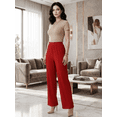 thumbnail image 4 of Pantalón Corte Recto Texturizado con Brillos Sutiles, Elegante y Súper Cómodo para Mujer, 4 of 5
