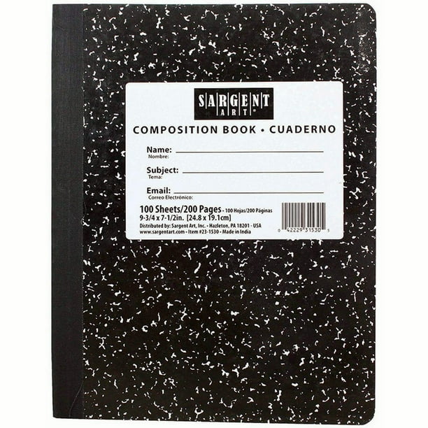 100SHT 7.5 X 9 3/4 HARD COVER COMPOSITION NOTEBOOK