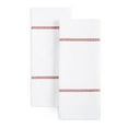 Clorox Antimicrobial Kitchen Towel Set, White/Red, 2 Piece