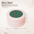 thumbnail image 2 of Naloa Watermelon Round Jewelry Box, Travel Jewelry Organizer, 3.9 x 3.9 x 2in Jewelry Storage Box for Women-Pink, 2 of 7