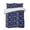 Dark Blue Light Blue, variant on Quilts Full Size Bedding Set, Nautical Lighthouse Lightweight Quilted Comforter, Farmhouse Retro Ocean Ship Map Soft Reversible Bedspread Coverlet with Pillow Covers for All Season, 78" x 90"