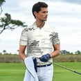 thumbnail image 3 of Yiaed Summer Vacation Scene With Camping VanPrint Men's Short Sleeve Polo Shirt,Golf Polo for Men Three-Button Golf Shirt Athletic Casual Collared T-Shirt- Medium, 3 of 7