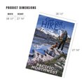 thumbnail image 5 of Lantern Press 1000 Piece Jigsaw Puzzle, Cascades, Hiker and Dog, Get out and Hike, 5 of 5