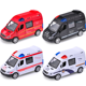 thumbnail image 2 of ¡Modelo de coche de juguete para niños! 1:32 coche de policía fuerza trasera inercia aleación coche simulación sonido y música ligera juguetes, 2 of 5