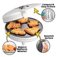thumbnail image 2 of Mini wafflera de héroes de los calabozos - Come a tus personajes favoritos de fantasía y haz el desayuno divertido - Novedad fresca, panqueques tipo DnD en minutos - Wafflera eléctrica antiadherente,, 2 of 5