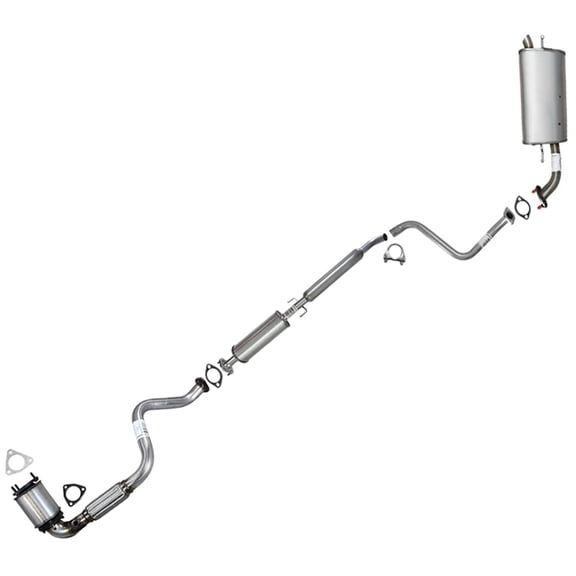 Stainless Steel Complete Exhaust System Fits 2004-2008 Chevrolet Aveo 1.6L - Direct Fit