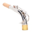 thumbnail image 2 of Alto Saxophone Neck, Sax Neck Part Instrument Accessory Good Sound Quality Silver  For Playing, 2 of 8