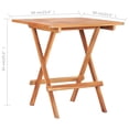 thumbnail image 2 of vidaXL Folding Bistro Table 23.6"x23.6"x25.6" Solid Teak Wood, 2 of 6