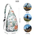 thumbnail image 4 of Autumn Leaves Shoulder Sling - Seasonal Maple & Flower Pattern, Fashionable Anti-Theft Daypack, 4 of 4