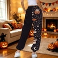 thumbnail image 6 of XINPING Halloween Sweatpants Women 2026 Loose Fit High Waisted Baggy Joggers Pants Casual Fall Novelty Lounge Bottoms Pockets Cute Y2K Joggers with Pockets Party Daily Wear, 6 of 7