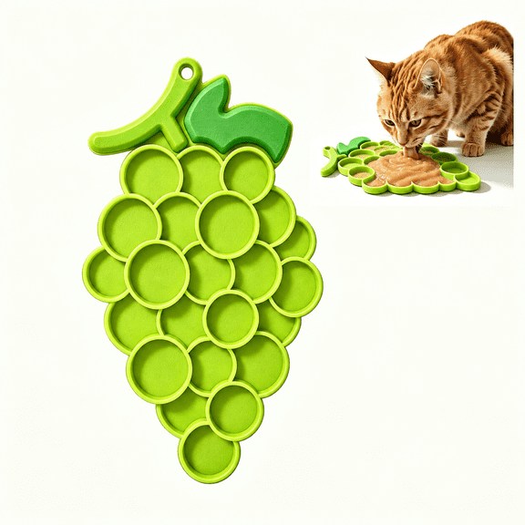Silicone Licking Mat Slow Feeder Bowl for Dogs and Cats Interactive Nutritional Meal Puzzle Toy
