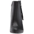thumbnail image 2 of Sam Edelman Sadee Black Leather Comfort Detailed Zippered Round Toe Ankle Boots (Black Leather, 5), 2 of 5