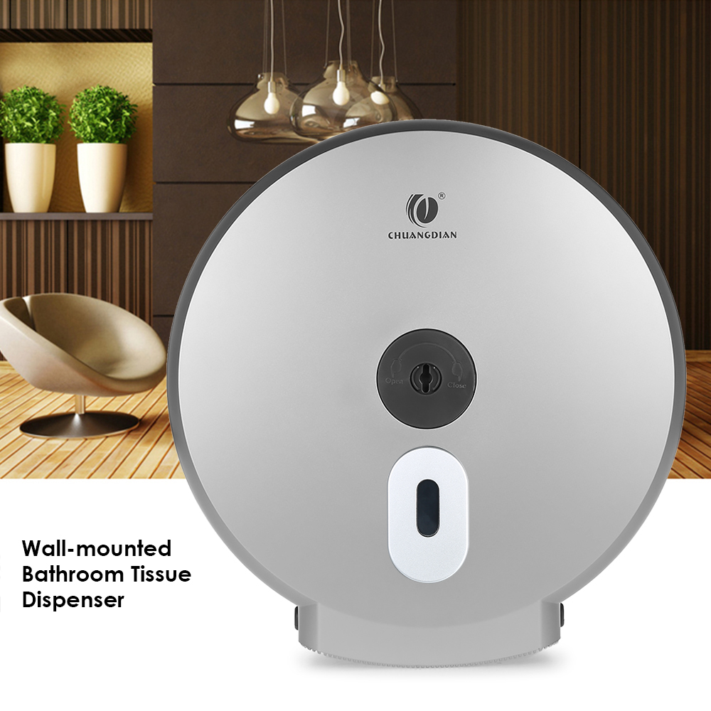 CHUANGDIAN Wallmounted Bathroom Tissue Dispenser Round Paper Towel