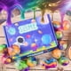 thumbnail image 5 of WUJYLY Galaxy Slime Balls, paquete de 12 unidades, suaves y antiadherentes, 3,8 cm, 5 of 6